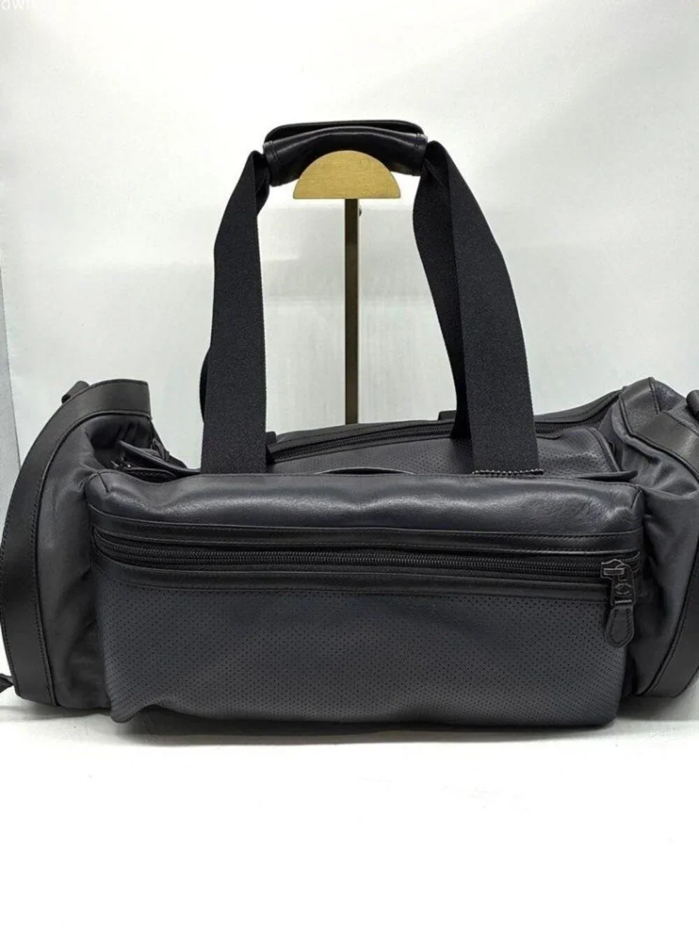 Coach Perforated Leather Explorer Duffel Bag (Style F56875) - Picture 2 of 14